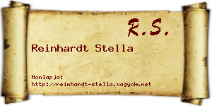 Reinhardt Stella névjegykártya